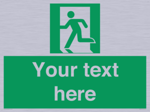 Custom Emergency Exit Left Sign